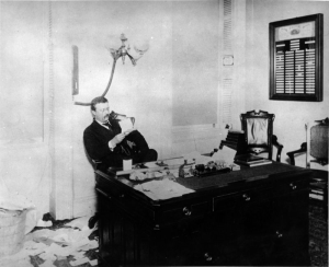 TR in his office in New York